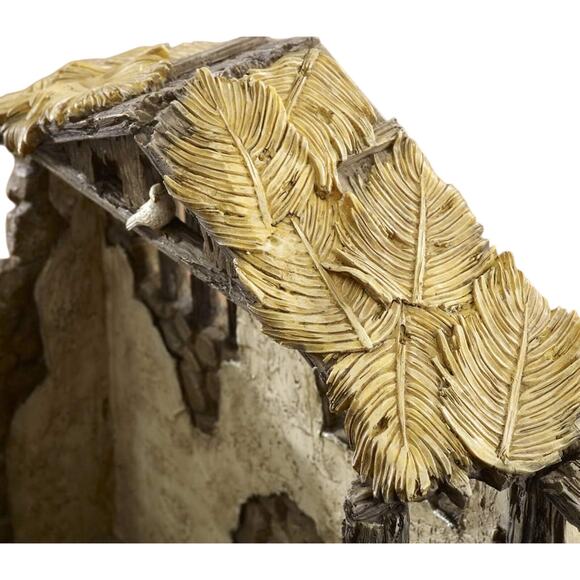 Lighted Stable The Real Life Nativity by Three Kings 7" Set GFM 032 New - Picture 4 of 7